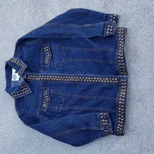 DG2 Diane Gilman women's jean jacket, size XS